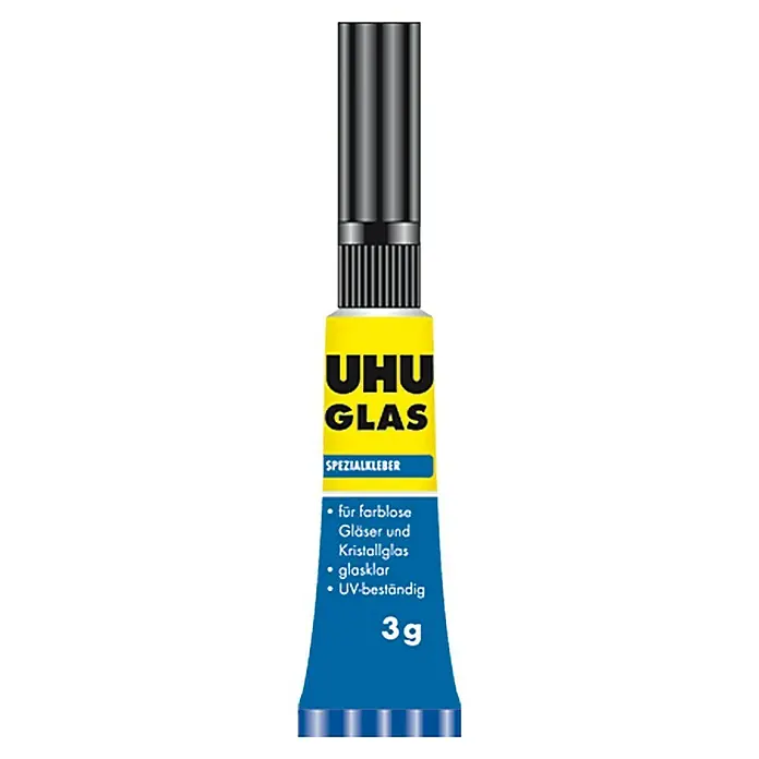UHU Spezialkleber Glas - 2 g, Wasserfest - Vorderansicht