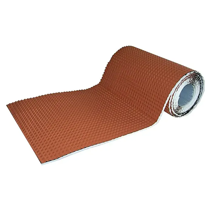 Sarei Wand- & Kaminanschlussband Alu-Flex - 5 m x 30 cm, Ziegelrot - Vorderansicht