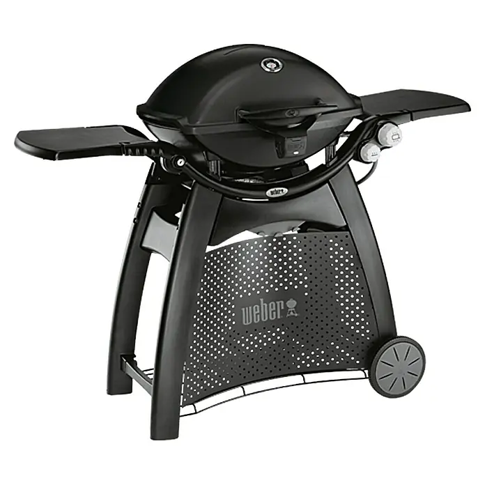 Weber Gasgrill Q 3200 - Anzahl Brenner: 2, Hauptgrillfläche: 63 x 45 cm, Schwarz - Vorderansicht