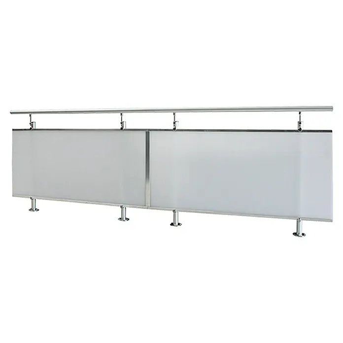 Treba Frewa Geländer-Set AF4 - Bodenmontage, Aluminium, Material Füllung: Acrylglas satiniert, Länge: 1.500 mm