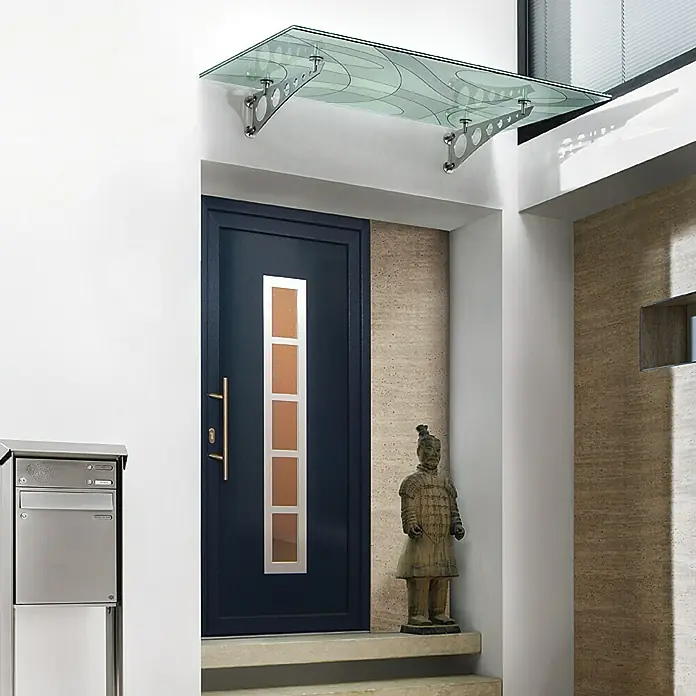 Solid Elements Vordachglasscheibe Loop/Wing - 1.500 x 750 mm, Motivglas
