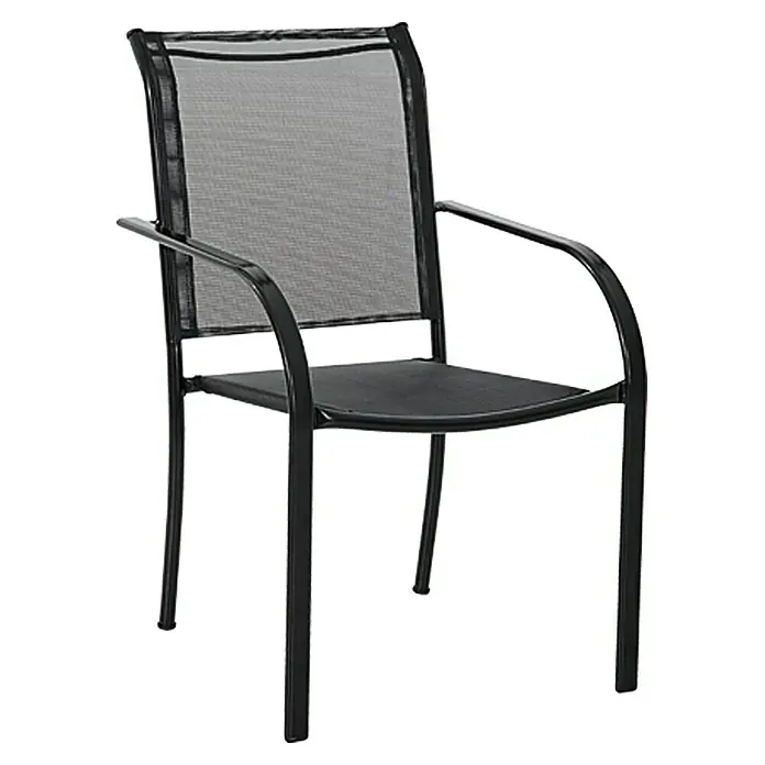 Sunfun Vrtna stolica Lea - Š x D x V: 66 x 56 x 86 cm, Crne boje