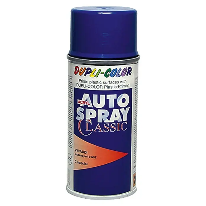 Dupli-Color Acryl-Autospray Classic - Audi/VW, Jazzblue Perl, 150 ml - Vorderansicht