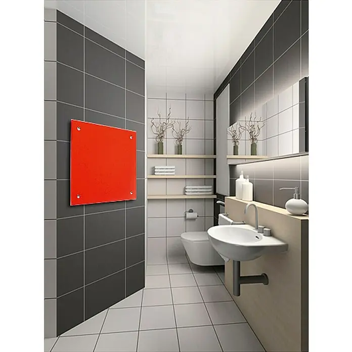 Admiral Infracrveni stakleni radijator - 70 x 55 cm, 500 W, Crvene boje - Živopisni prikaz