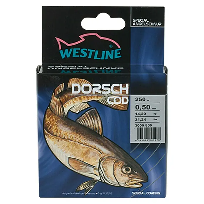 Westline Zielfischschnur - Zielfisch: Dorsch, Ø x L: 0,5 mm x 250 m, Tragkraft: 14,2 kg, Gelb Fluo