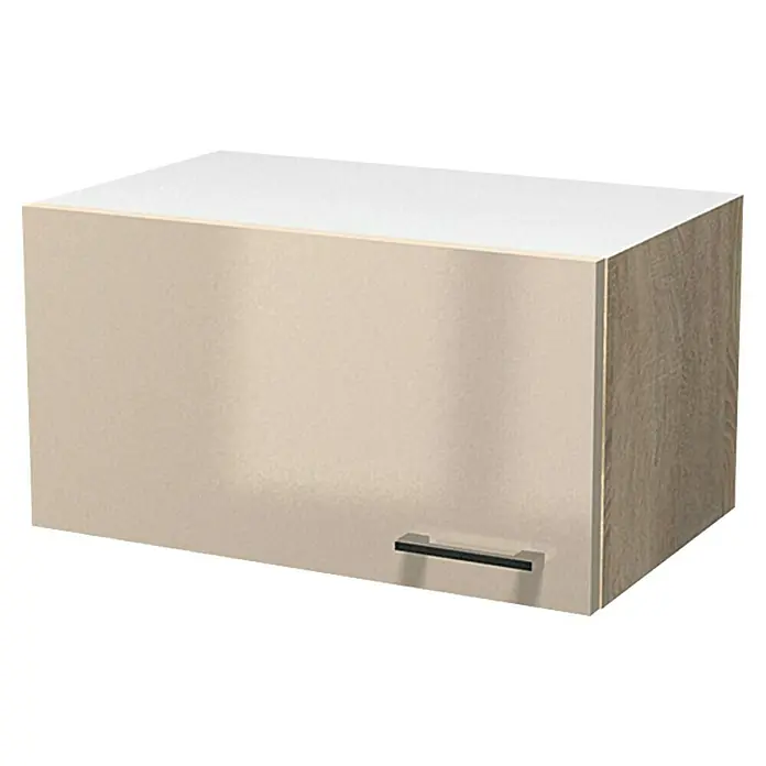 Flex-Well Palma Hängeschrank - 32 x 60 x 32 cm, Dekor Front: Kaschmir Glanz, Dekor Korpus: Sonoma Eiche (außen)