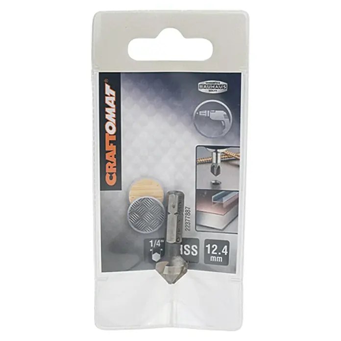 Craftomat Svrdlo s upuštačem - Promjer brtve: ¼″ Hex, Promjer: 12,4 mm - Pogled sprijeda