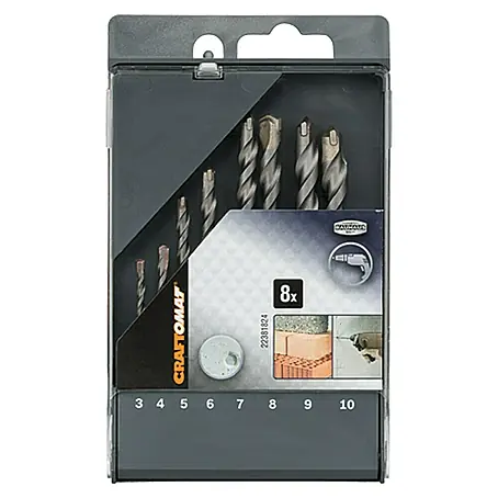 Craftomat  Set svrdla za beton