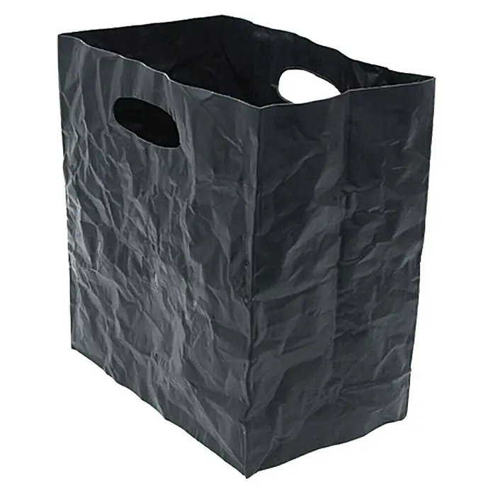 Caja arrugada Mini - Negro, Plástico - Vista de perfil derecho