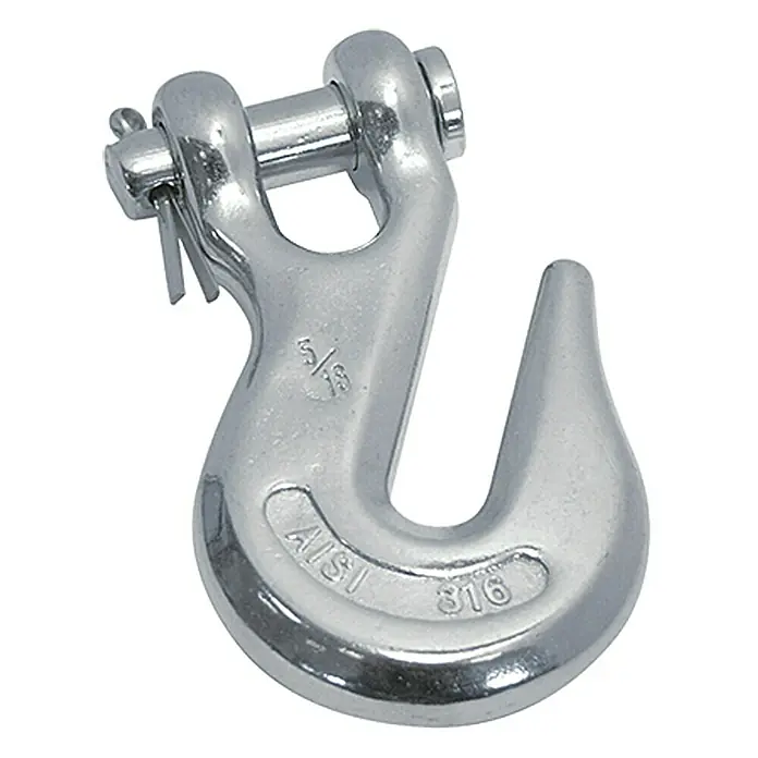 Kettenhaken - Durchmesser Kette: 8 mm, Selbstklemmend, Edelstahl, A4