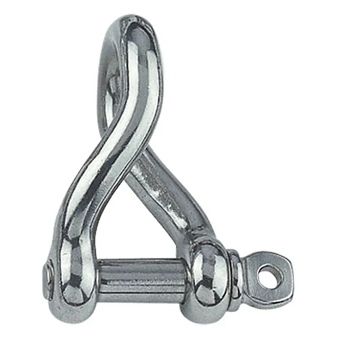 Rundschäkel - Bolzendurchmesser: 5 mm, Rund gedreht, Edelstahl, A4