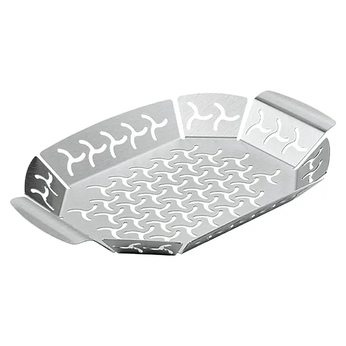 Weber Gemüsekorb - Edelstahl, L x B: 26,9 x 18,5 cm - Rechte Seitenansicht
