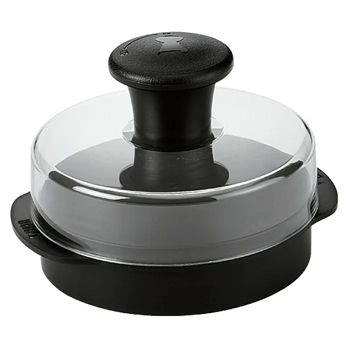 Weber Kalup za oblikovanje mesa - Okrugli oblik, Crne boje - Pogled sprijeda