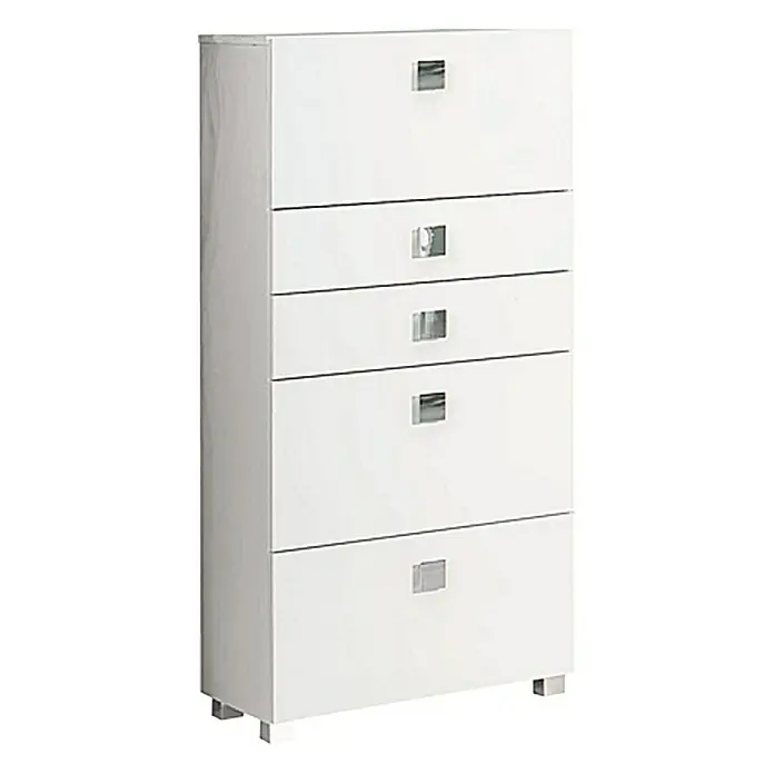 Schildmeyer Carree Highboard - 65 x 34,5 x 133,5 cm, Weiß