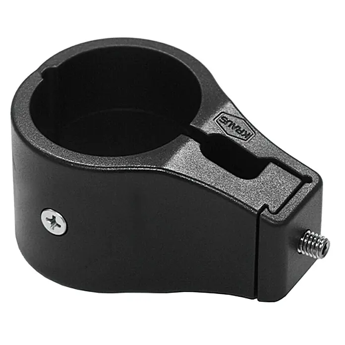 Kraus Universalschelle - 1-fach, Schwarz, Durchmesser: 42 mm - Vorderansicht
