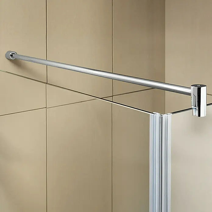 Camargue Air Douchedeur C21 - 72,5 x 200 cm, Dikte: 8 mm, Chroom
