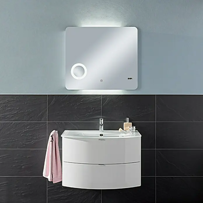 Salsa Tao Mueble de lavabo - 80 x 53,5 x 50 cm, Blanco, Muy brillante