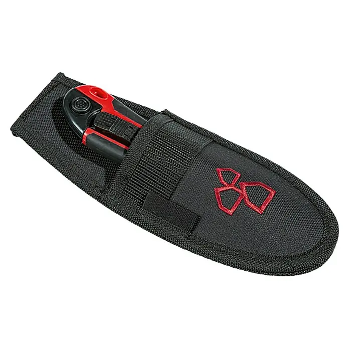 BAUHAUS Cuchillo cúter - Anchura de hoja: 18 mm, Incluye funda de nylon