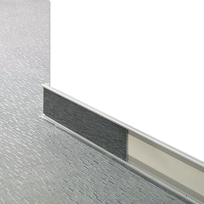 LOGOCLIC Zidni profil - Srebrne boje, 2,5 m x 11,8 mm x 58 mm - Živopisni prikaz