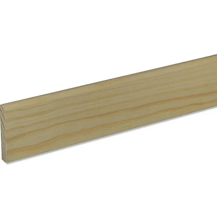 Podna kutna lajsna SF262 - 2,4 m x 1 cm x 5,8 cm, Smreka-bor - Pogled s lijeve strane