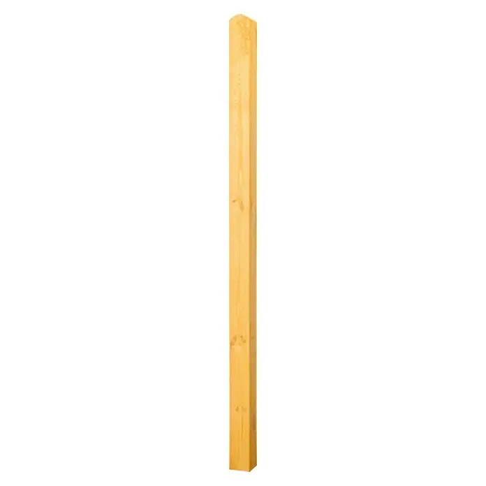 Holzpfosten Regensburg - Höhe: 190 cm, Kiefer, Kieferfarbe - Vorderansicht
