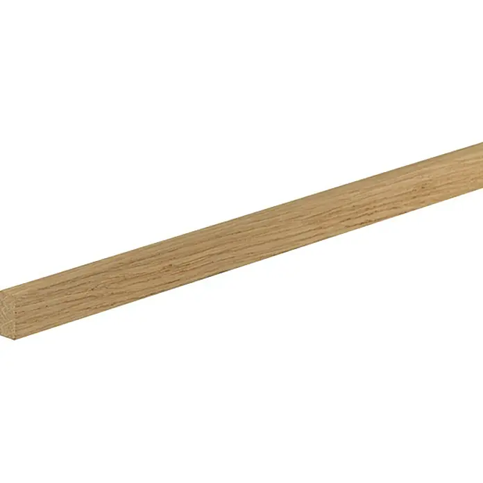 Pravokutna letva - 2,4 m x 2 cm x 1 cm, Hrast, Neobrađeno - Pogled s lijeve strane