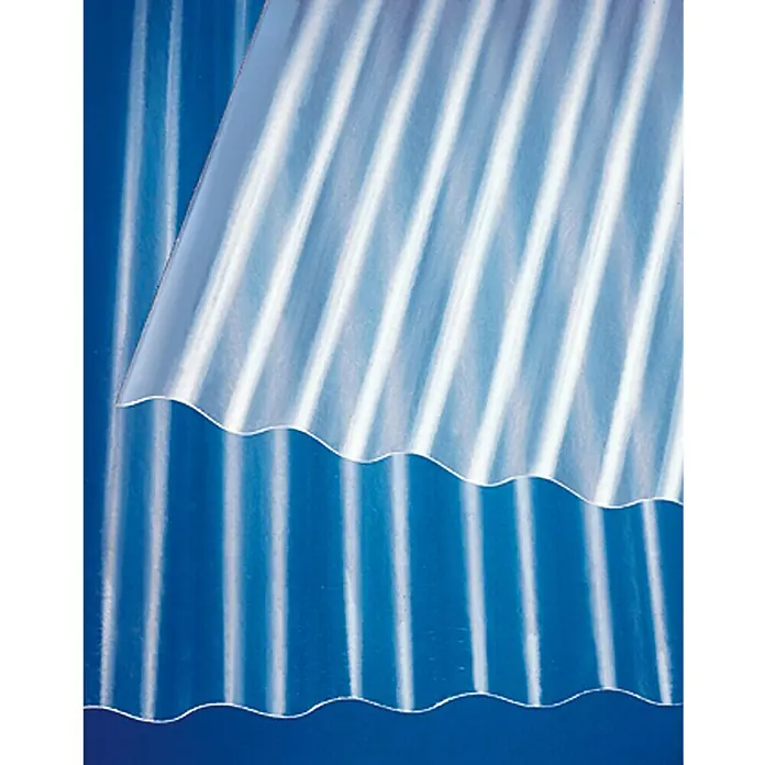 Gutta Wellplatte Gutta do it - 2.000 x 1.060 x 0,7 mm, Polyester, Transparent, Glatt, 76/30 mm, Rund - Vorderansicht