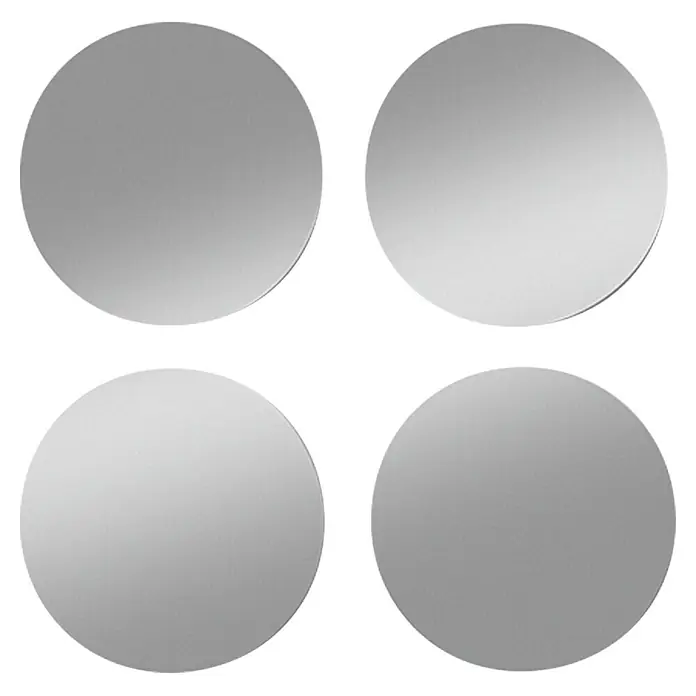 Riva Spiegelfliesen-Set Flag 2 - Durchmesser: 15 cm, 4 Stk., Rund