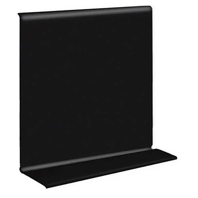 LOGOCLIC Tanka podna lajsna - Crne boje, 10 m x 15 mm x 50 mm, Lijepljenje - Detaljan prikaz