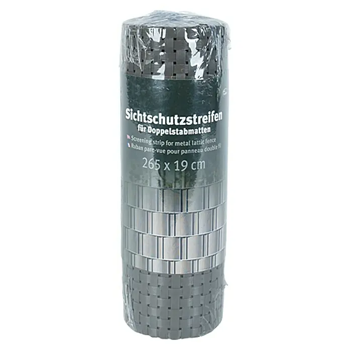 Videx Sichtschutzstreifen - Titangrau, 200 x 19 cm - Vorderansicht