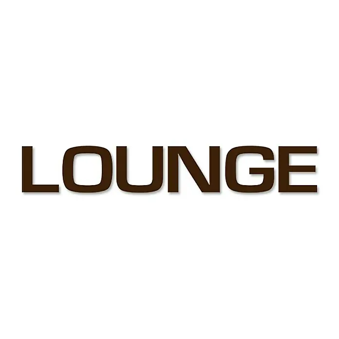 Wanddeko - Lounge, Braun, 120 x 20 cm - Vorderansicht