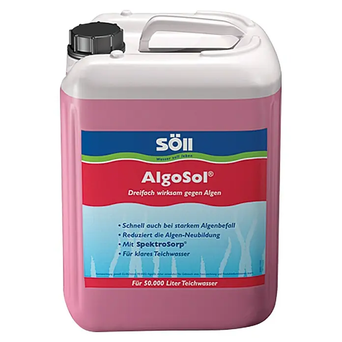 Söll Algenvernichter AlgoSol - 2,5 l - Vorderansicht