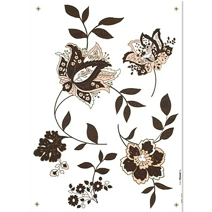 Komar Dekosticker - Jackie, Schwarz/Beige, 50 x 70 cm - Vorderansicht