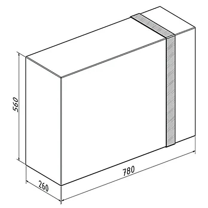 Propeller-Schutzhülle - 560 x 660 x 260 mm, Geeignet für: Außenbordmotoren - Vorderansicht