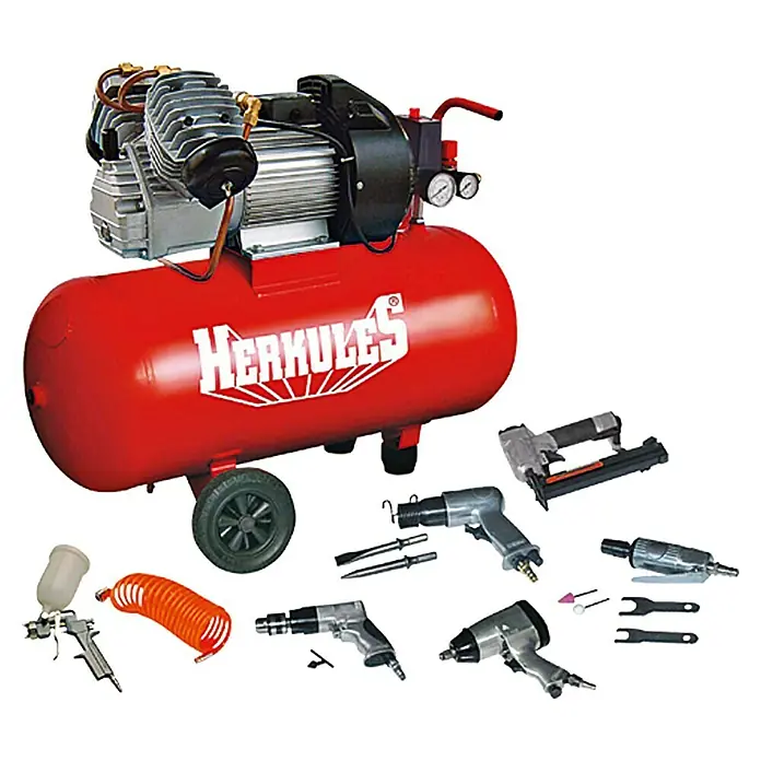 Herkules Kompressor-Set BAUHAUS-Edition - 2,2 kW, 10 bar, 2.850 U/min