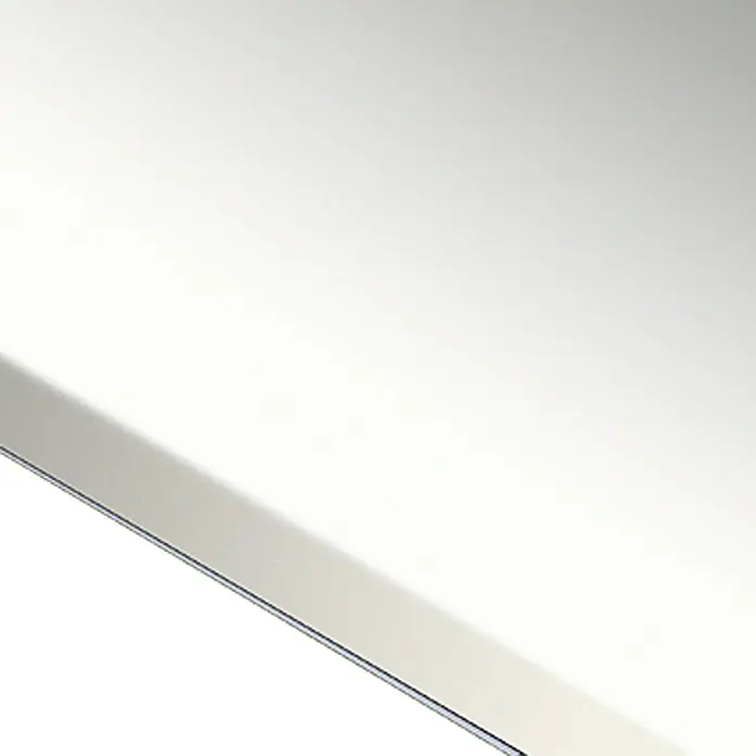 Resopal Premium Küchenarbeitsplatte nach Maß - Snow White, Max. Zuschnittsmaß: 365 cm, Stärke: 3,8 cm, Breite: 60 cm - Detailaufnahme