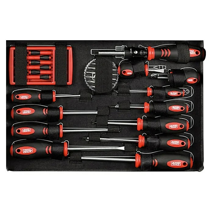 Alpha Tools Kofer za alat Big Box - 119 -dij., Set nasadnih ključeva: ¼″ - Pogled sprijeda