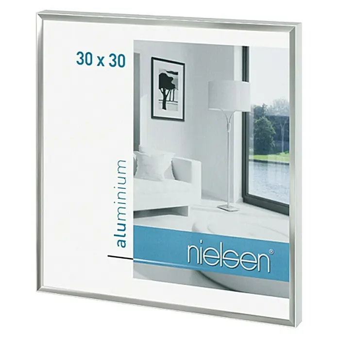 Nielsen Bilderrahmen Pixel - Silber, 30 x 30 cm, Aluminium - Rechte Seitenansicht