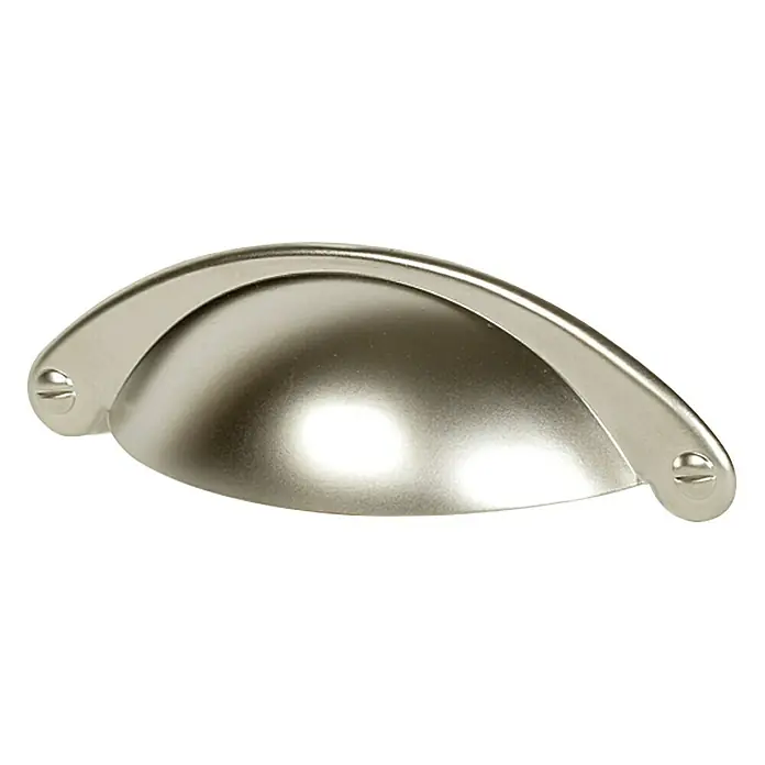 Möbelgriff - Typ Möbelgriff: Muschel, Sonstige, Vernickelt, Höhe: 30 mm - Vorderansicht