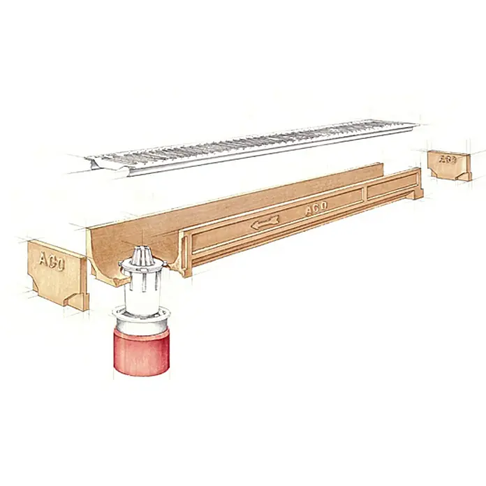 ACO Self Entwässerungsrinne Standardline - 100 x 11,8 x 9,7 cm