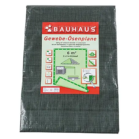 BAUHAUS  Gewebe-Ösenplane