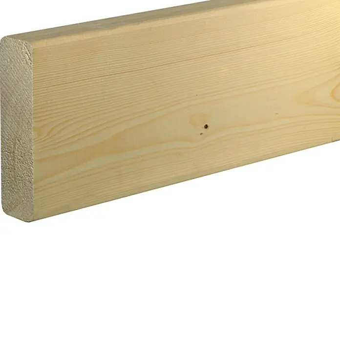 Listón para construcción - 2,4 m x 4 cm x 14,5 cm, Abeto nórdico - Vista de perfil izquierdo
