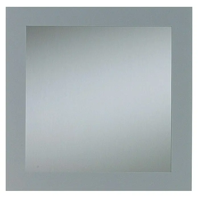 Kristall-Form Siebdruckspiegel Toba - Silber, 45 x 45 cm