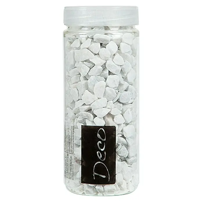 Deko-Steine - Weiß, Korngröße: Ø 9 - 13 mm, 500 ml