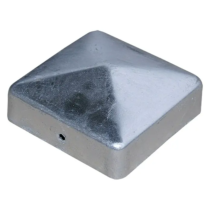 Pfostenkappe - 70 x 70 mm, Eckig, Metall