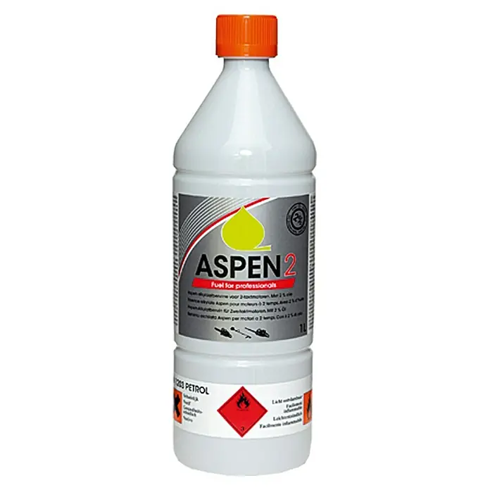 Aspen Mischkraftstoff Zweitaktmotor Aspen 2 - 1 l - Vorderansicht