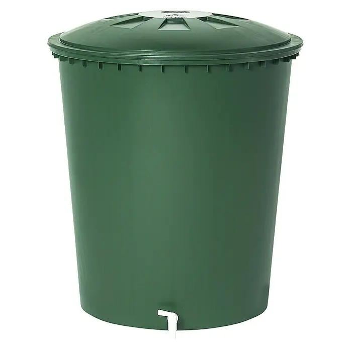 Garantia Basic Line Bačva za kišnicu - 500 l, Zelene boje - Pogled sprijeda