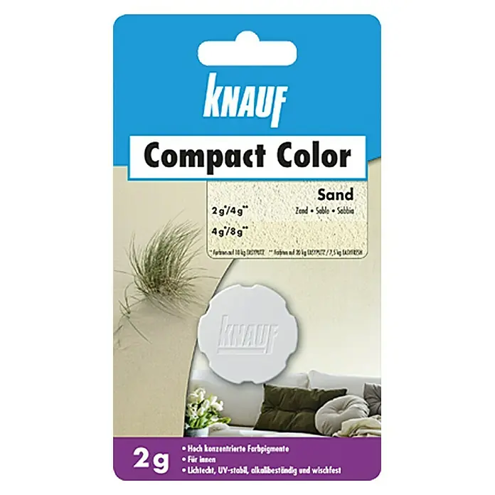 Knauf Putz-Abtönfarbe Compact Color - Sand, 2 g - Vorderansicht