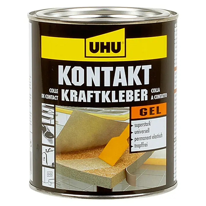 UHU Kontakt Kraftkleber - Gelartig, 640 g, Dose - Vorderansicht