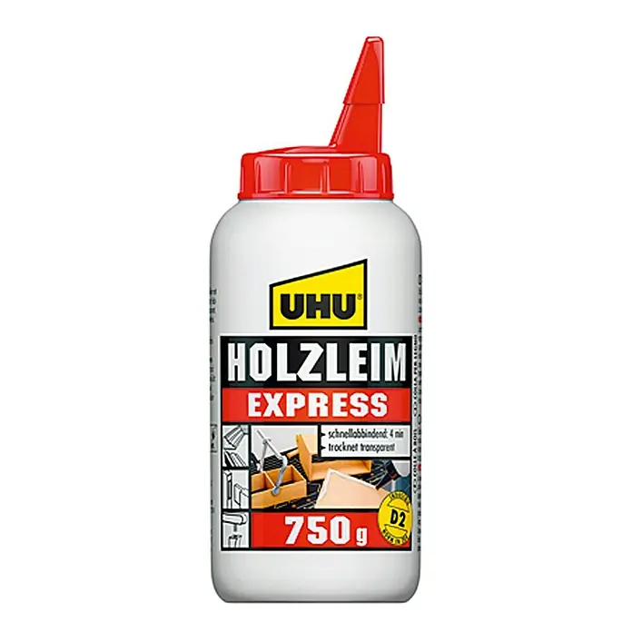 UHU Holzleim Express - 750 g, Lösemittelfrei - Vorderansicht